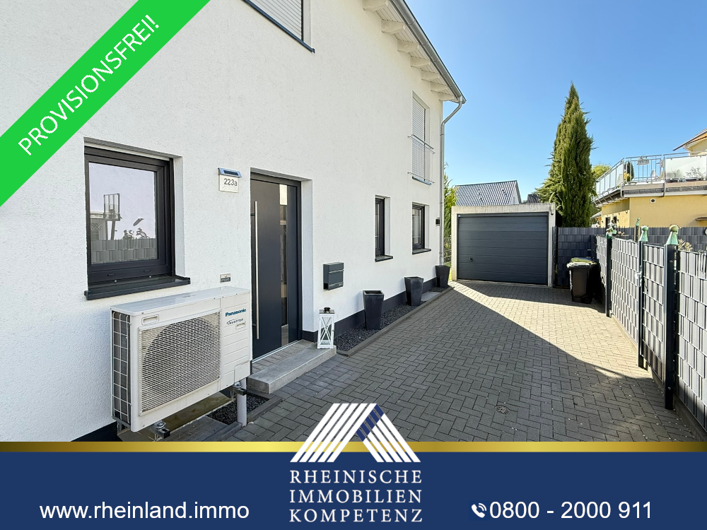 BIETERVERFAHREN: MODERNE DOPPELHAUSHÄLFTE mit GARAGE & HOCHWERTIGER AUSSTATTUNG in RUHIGER LAGE